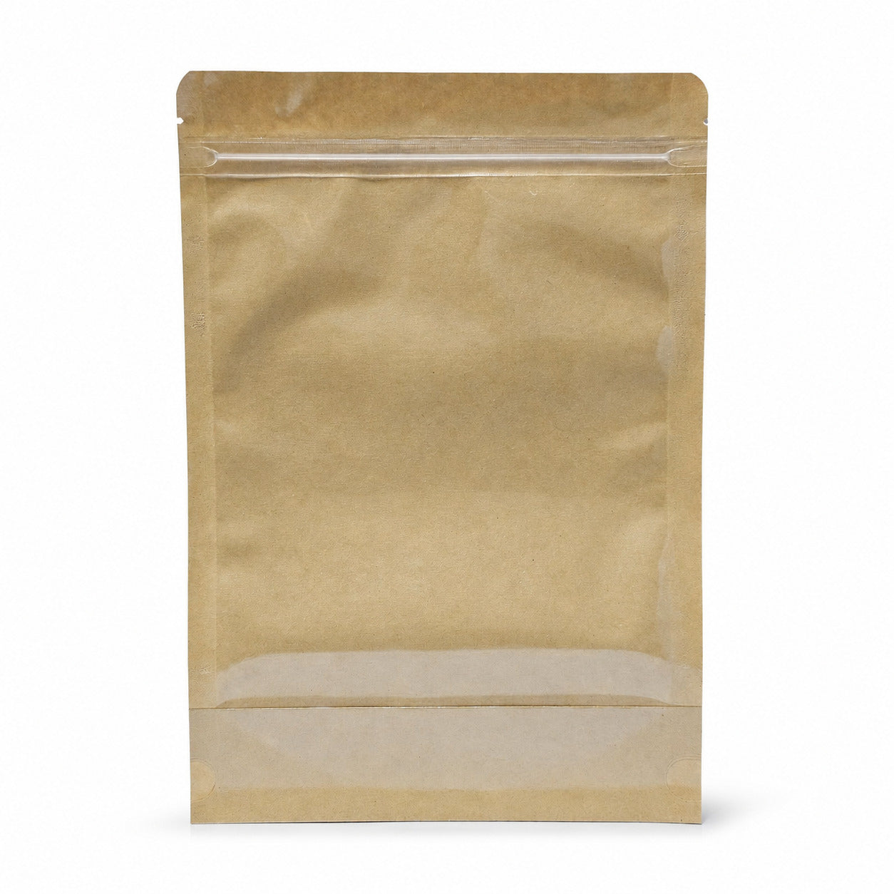 Fun Laminated Plastic Stand-Up Pouch with Zipper & Window 18x26+4cm [50pcs x 1bag]