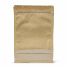 Fun Laminated Plastic Stand-Up Pouch with Zipper & Window 18x26+4cm [50pcs x 1bag]