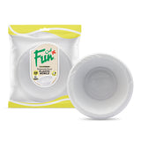 Fun® Plastic White Bowl 10cm [50pcs x 1pkt]