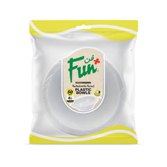 Fun® Plastic White Bowl 10cm [50pcs x 1pkt]