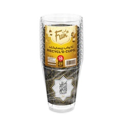 Fun Plastic Cups 16oz - Recycl'd80 PET - Eid Greeting [P:25pcsx1pkt] - CRP