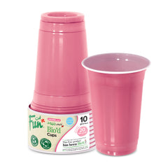 Fun Bio'd Blush Pink Cups 20oz [10pcs x 1pkt]