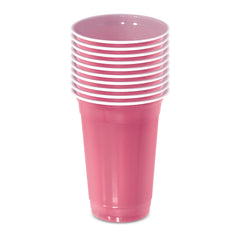 Fun Bio'd Blush Pink Cups 20oz [10pcs x 1pkt]