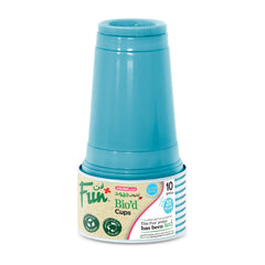 Fun Bio'd Sky Blue Cups 20oz [10pcs x 1pkt]