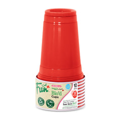 Fun Bio'd Ruby Red Cups 20oz [10pcs x 1pkt]