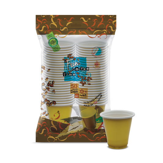 Fun® Plastic Assorted Color Cup 3oz [50pcs x 1pkt]
