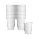 Fun® Plastic White Cup 6oz [50pcs x 1pkt]