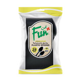 Fun® Heavy-Duty Plastic Black Spoon 6.9in [25pcs x 1pkt]