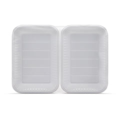 Fun Plastic Rectangular White Trays [1Kg]