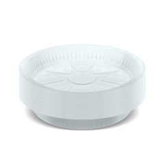 Fun® Plastic White Plates 15, 18 and 22cm