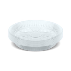 Fun® Plastic White Plates 15, 18 and 22cm
