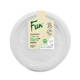 Fun® Bio'd White Plate 26cm [12pcs x 1pkt]