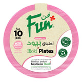 Fun Colors Bio`d Plates 26cm - Blush Pink (Pack of 10)