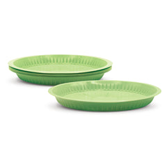 Fun Bio'd Kiwi Green Plates 26cm [10pcs x 1pkt]