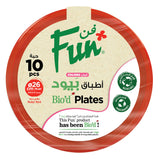 Fun Colors Bio`d Plates 26cm - Ruby Red (Pack of 10)
