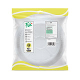 Fun® Plastic White Plate 26cm PP [25pcs x 1pkt]