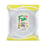 Fun® Plastic White Plate 26cm PP [25pcs x 1pkt]