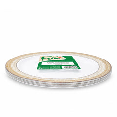 Fun Premium PS Gold Round Plates Ø10 in [6pcs × 1bag]