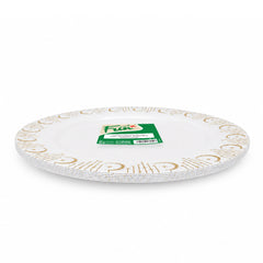 Fun Premium PS Gold-Trimmed Round Plates Ø10in [6pcs × 1bag]
