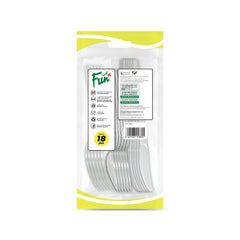 Fun® Heavy-Duty Plastic Clear Cutlery Set [18pcs x 1pkt]
