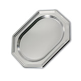 Royal Octagonal Platter 36x24cm - Silver [P:1pc]