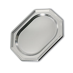 Royal Octagonal Platter 36x24cm - Silver [P:1pc]