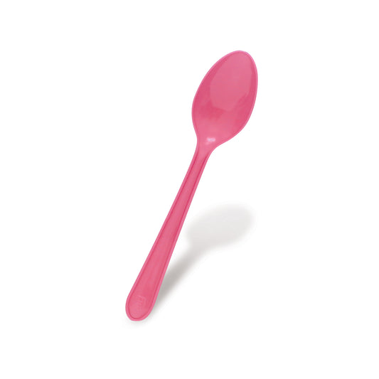 Fun® Bio'd Blush Pink Spoons 6.5in [18pcs x 1pkt]