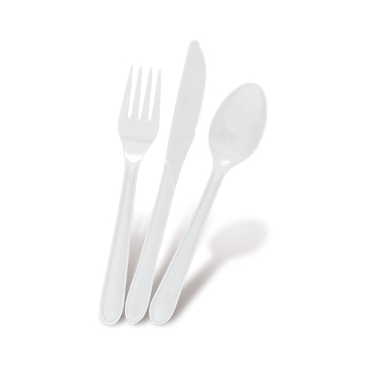 Fun® Bio'd White Cutlery Set [18pcs x 1pkt]