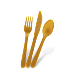 Fun Gaïa Natural Brown Cutlery Set [18pcs x 1pkt]