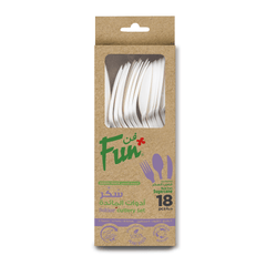 Fun Sukkar Cutlery Set in cardboard box [18pcs x 1pkt]