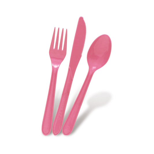Fun® Bio'd Blush Pink Cutlery Set [18pcs x 1pkt]