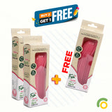 Fun® 2+1Free Bio`d Cutlery Sets – Blush Pink [18pcs x 3packs]