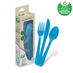 Fun Biod Sky Blue Cutlery Set [18pcs x 1pkt] - CRP