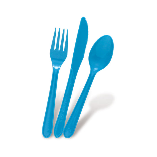 Fun® Bio'd Sky Blue Cutlery Set [18pcs x 1pkt]