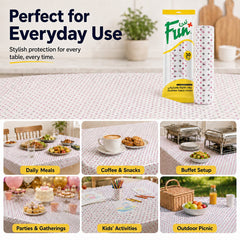 Fun Biodegradable Printed Soufra Table Covers 1x1.2m (30 Sheets) [1rl x 1pkt]