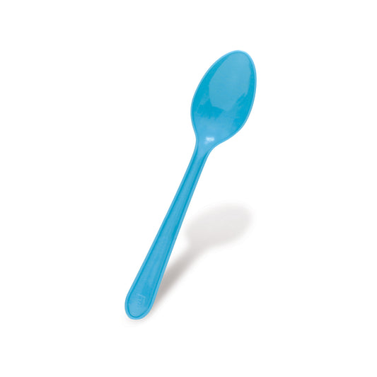 Fun® Bio'd Sky Blue Spoons 6.5in [18pcs x 1pkt]