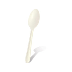 Fun Sukkar White Spoons in cardboard box 6.7in [18pcs x 1pkt]