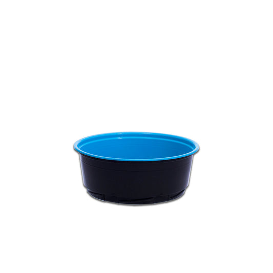 Fun® Towerpac Round Cont.With Screw Base 250cc - Black/Blue - PP [P:50pcsx1pkt]