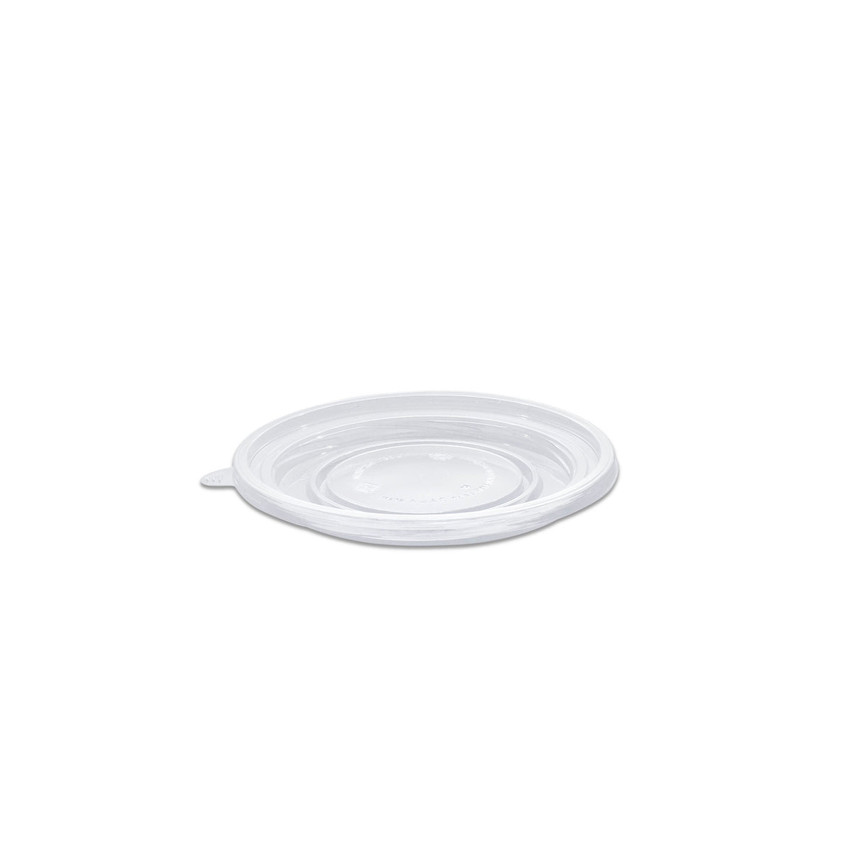 Fun Towerpac Flat Lid for Clear Round Cont. TPF250/750P - PP  screw type [P:50pcsx1pkt]