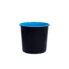 Fun Towerpac Round Cont.With Screw Base 750cc - Black/Blue - PP [P:50pcsx1pkt]