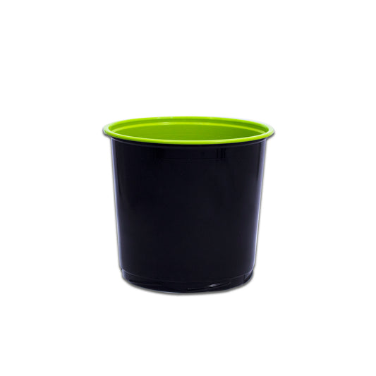 Fun® Towerpac Round Cont.With Screw Base 750cc - Black/Green - PP [P:50pcsx1pkt]