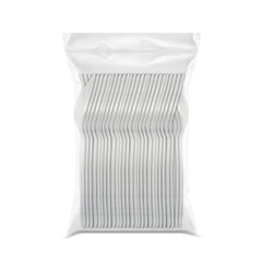 Fun® Heavy Duty Plastic Clear Spoons 6.5in [50pcs x 1pkt]