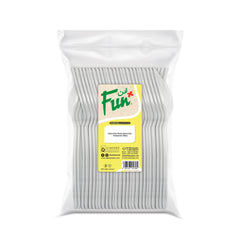 Fun® Heavy Duty Plastic Clear Spoons 6.5in [50pcs x 1pkt]