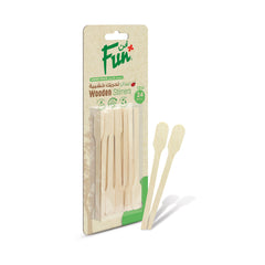 Fun Wooden Stirrers 13cm [24pcs x 1pkt]