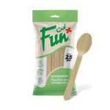 Fun® Everyday Wooden Spoon 6.5in Evergreen 25pcs