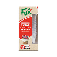 Fun Verrine Clear Cups 190ml [12pcs x 1pkt]