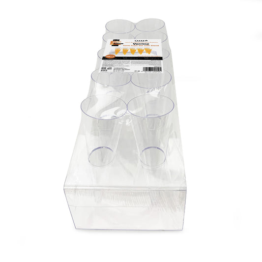 Fun® Verrine Crystal Cone Cups 10 w/Stand [P:10pcsx1set]