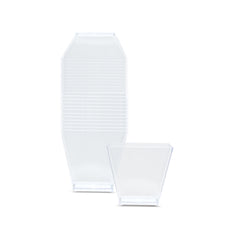 Fun Verrine Square Clear Cups 60ml with Lid [24pcs x 1pkt]