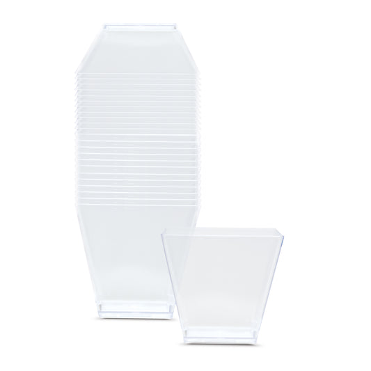 Fun® Verrine Clear Cups 190ml with Lid [24pcs x 1pkt]