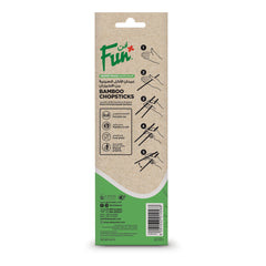 Fun Bamboo Chopsticks 23cm [25pcs x 1pkt]